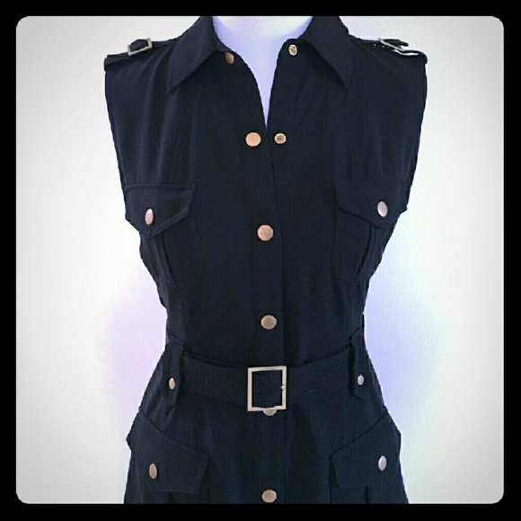 Calvin Klein Dresses & Skirts - Calvin Klein Black Button-Down Dress Sz 10